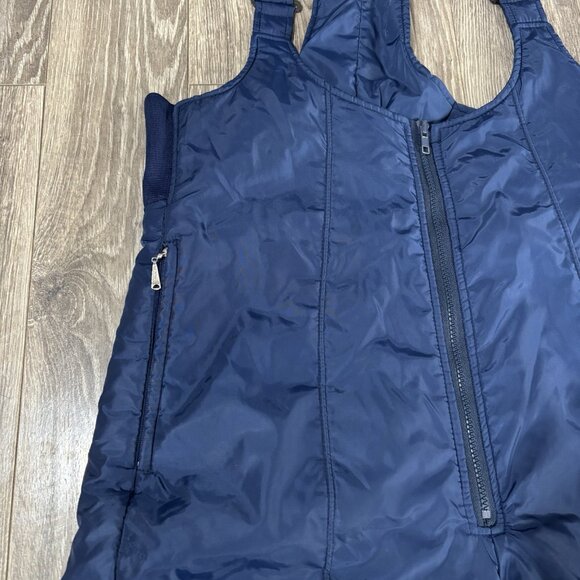 VTG Topher Mens Ski Pants Overalls Bib Ski Suit Suspenders 70s 80s M Blue Retro - Picture 4 of 15